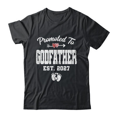 Promoted To Godfather Est 2027 Funny First Time Fathers Day Shirt & Hoodie | siriusteestore