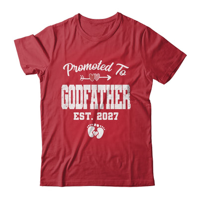 Promoted To Godfather Est 2027 Funny First Time Fathers Day Shirt & Hoodie | siriusteestore