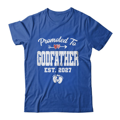 Promoted To Godfather Est 2027 Funny First Time Fathers Day Shirt & Hoodie | siriusteestore