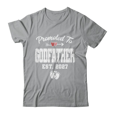 Promoted To Godfather Est 2027 Funny First Time Fathers Day Shirt & Hoodie | siriusteestore