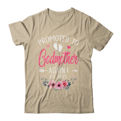 Promoted To Godmother Again Est 2025 Mothers Day Shirt & Tank Top | siriusteestore