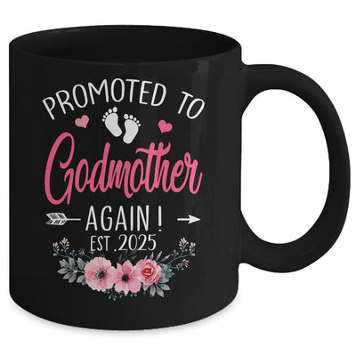 Promoted To Godmother Again Est 2025 Mothers Day Mug | siriusteestore