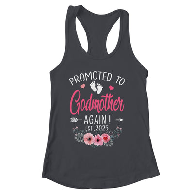 Promoted To Godmother Again Est 2025 Mothers Day Shirt & Tank Top | siriusteestore