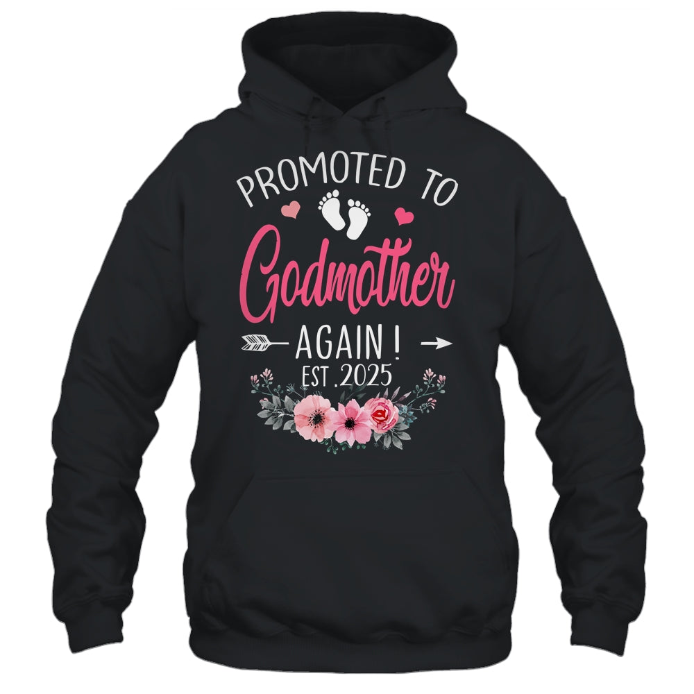 Promoted To Godmother Again Est 2025 Mothers Day Shirt & Tank Top | siriusteestore