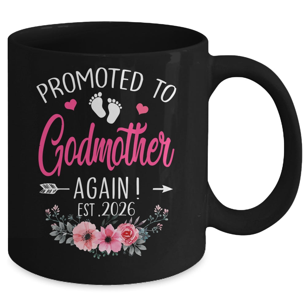 Promoted To Godmother Again Est 2026 Mothers Day Mug | siriusteestore