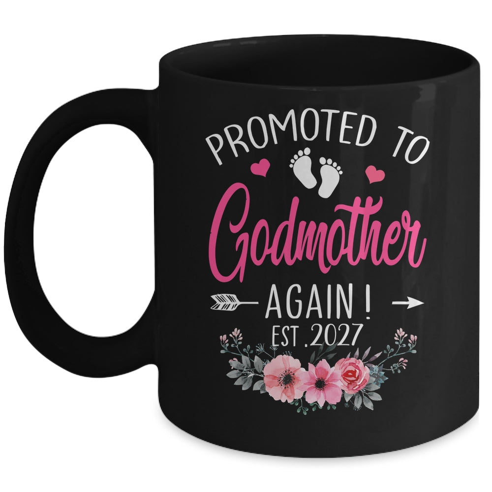 Promoted To Godmother Again Est 2027 Mothers Day Mug | siriusteestore