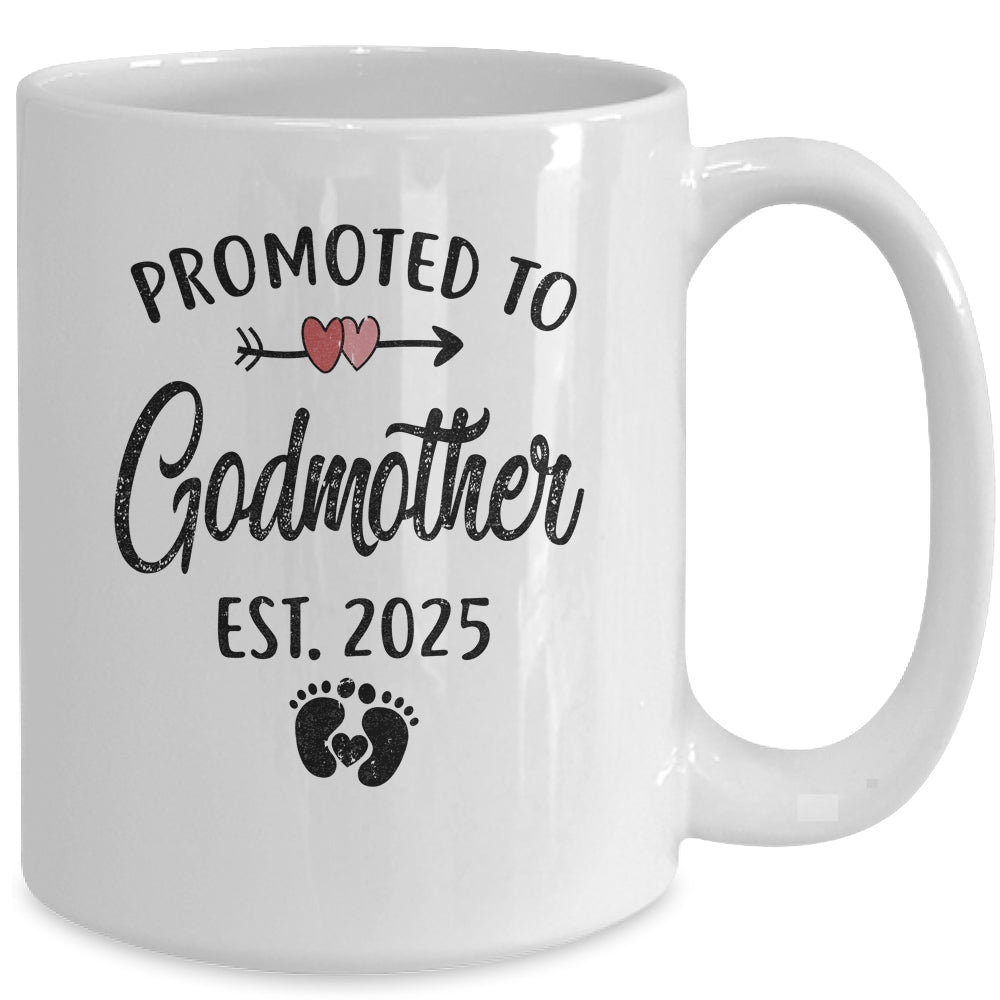 Promoted To Godmother Est 2025 First Time Mothers Day Mug | siriusteestore