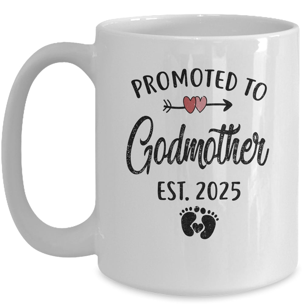 Promoted To Godmother Est 2025 First Time Mothers Day Mug | siriusteestore