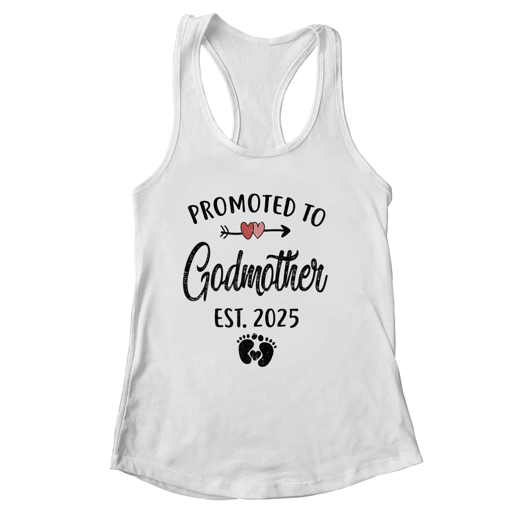 Promoted To Godmother Est 2025 First Time Mothers Day Shirt & Tank Top | siriusteestore