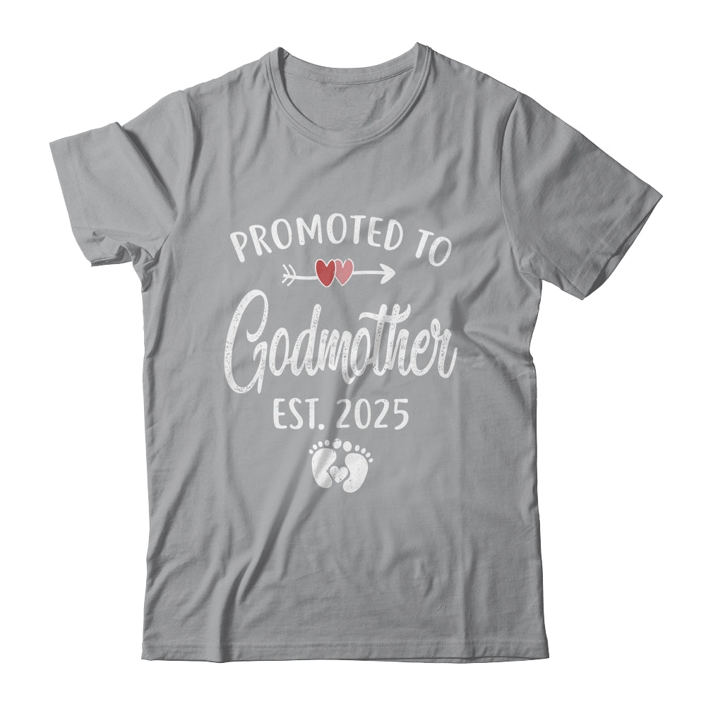 Promoted To Godmother Est 2025 Funny First Time Mothers Day Shirt & Tank Top | siriusteestore