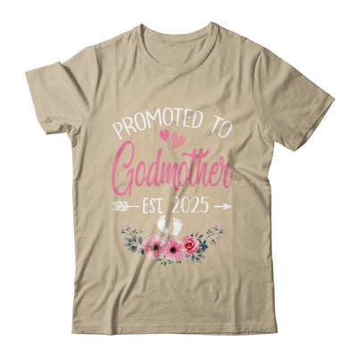 Promoted To Godmother Est 2025 Mothers Day First Time Shirt & Tank Top | siriusteestore
