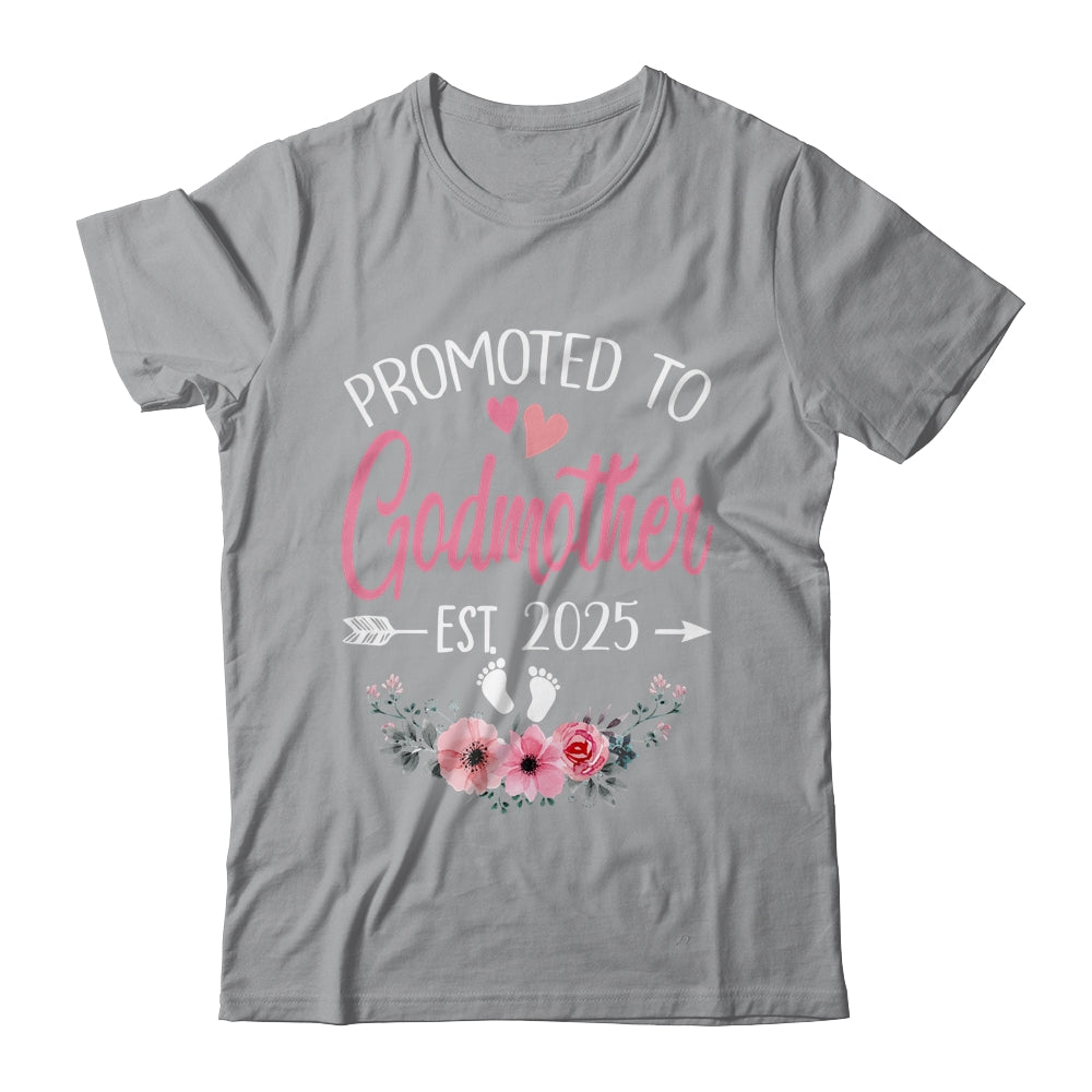 Promoted To Godmother Est 2025 Mothers Day First Time Shirt & Tank Top | siriusteestore