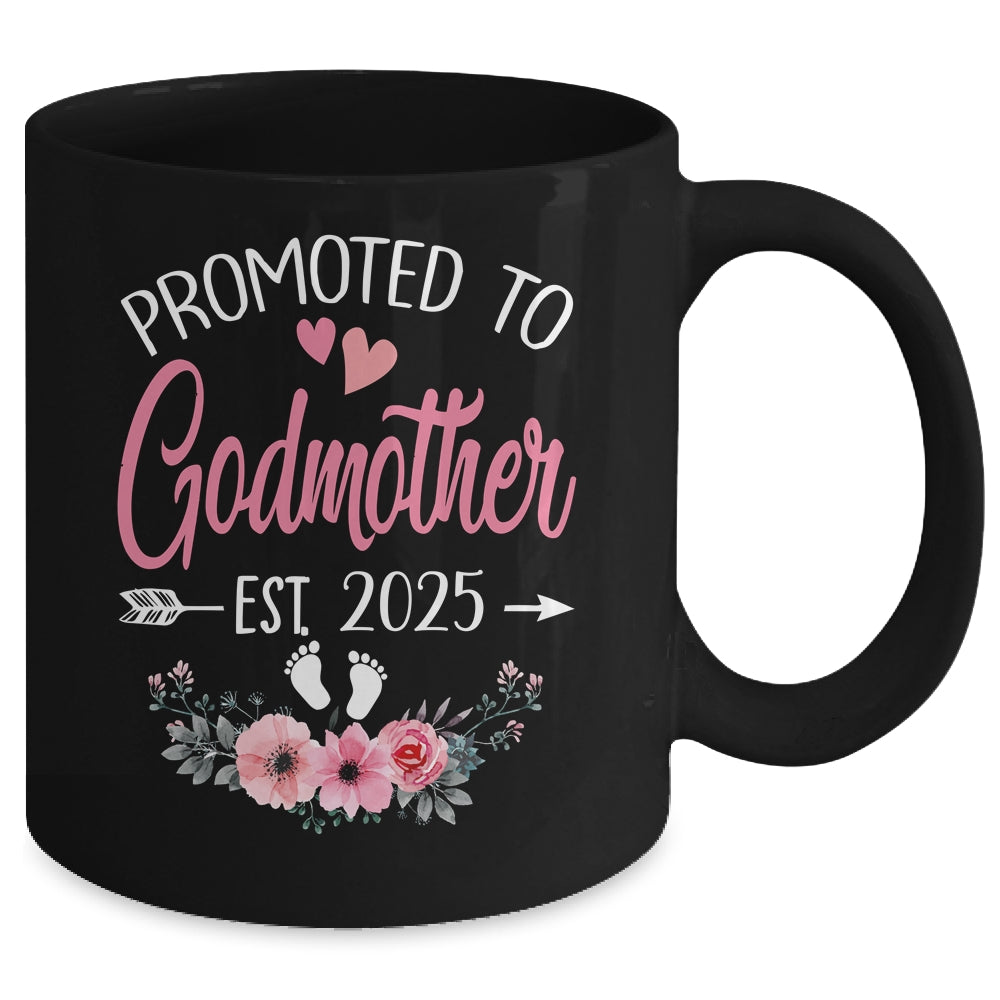 Promoted To Godmother Est 2025 Mothers Day First Time Mug | siriusteestore