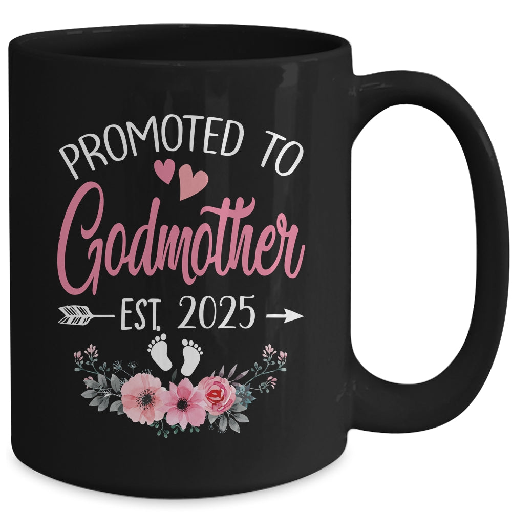Promoted To Godmother Est 2025 Mothers Day First Time Mug | siriusteestore