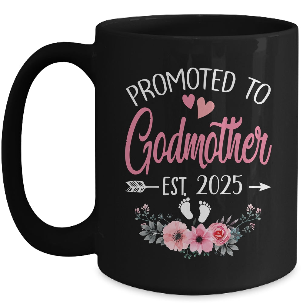 Promoted To Godmother Est 2025 Mothers Day First Time Mug | siriusteestore