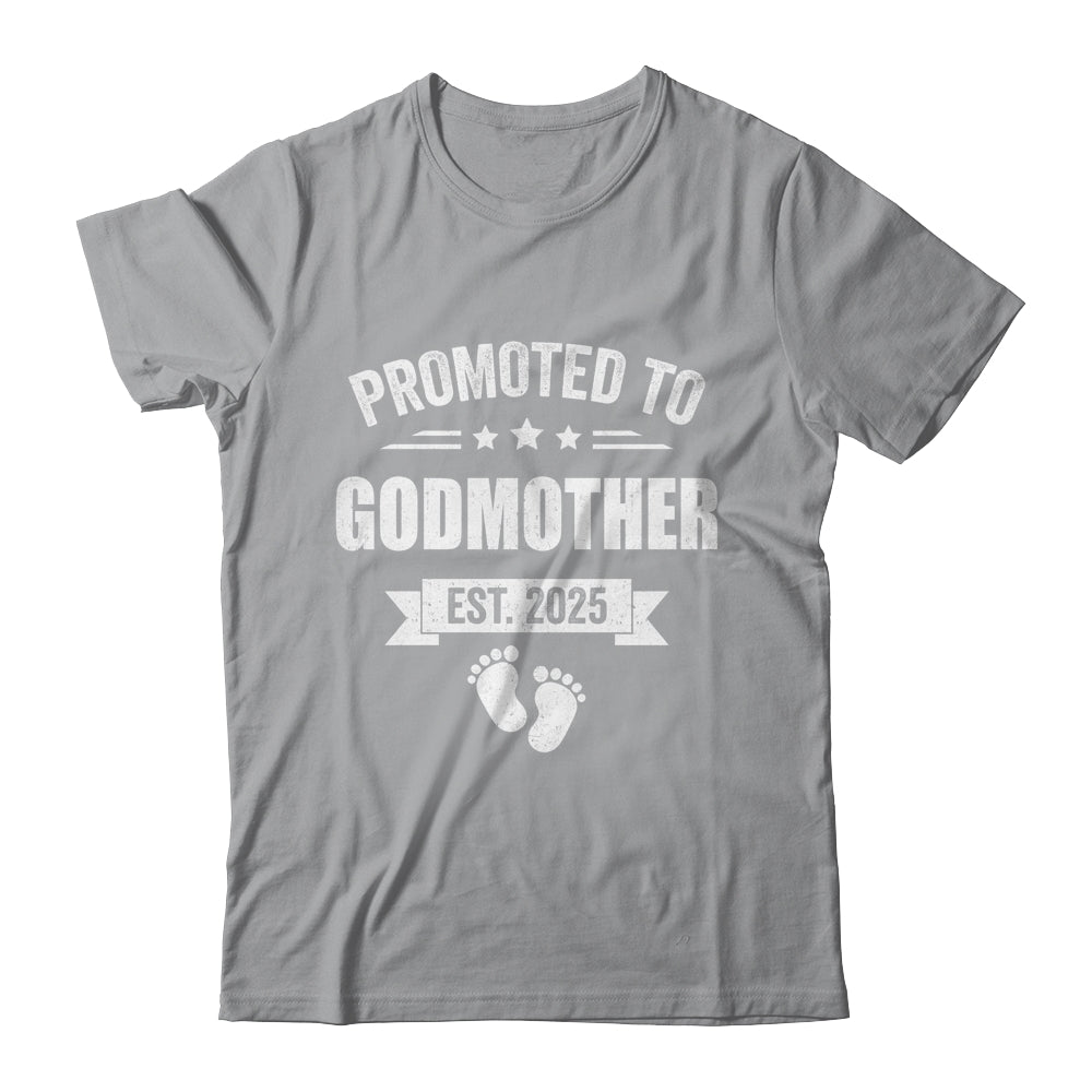 Promoted To Godmother Est 2025 Mothers Day First Time New Shirt & Tank Top | siriusteestore