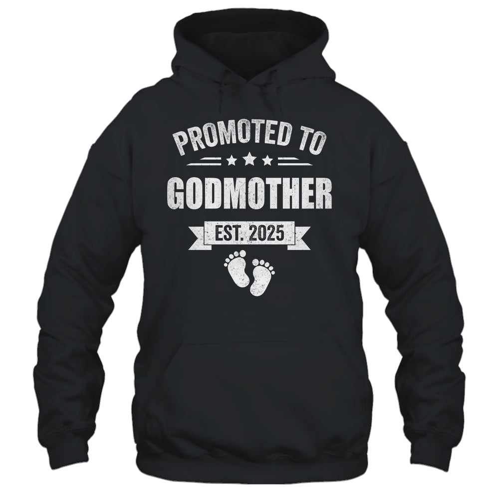 Promoted To Godmother Est 2025 Mothers Day First Time New Shirt & Tank Top | siriusteestore