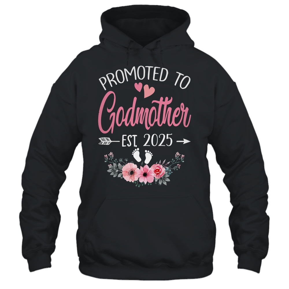 Promoted To Godmother Est 2025 Mothers Day First Time Shirt & Tank Top | siriusteestore