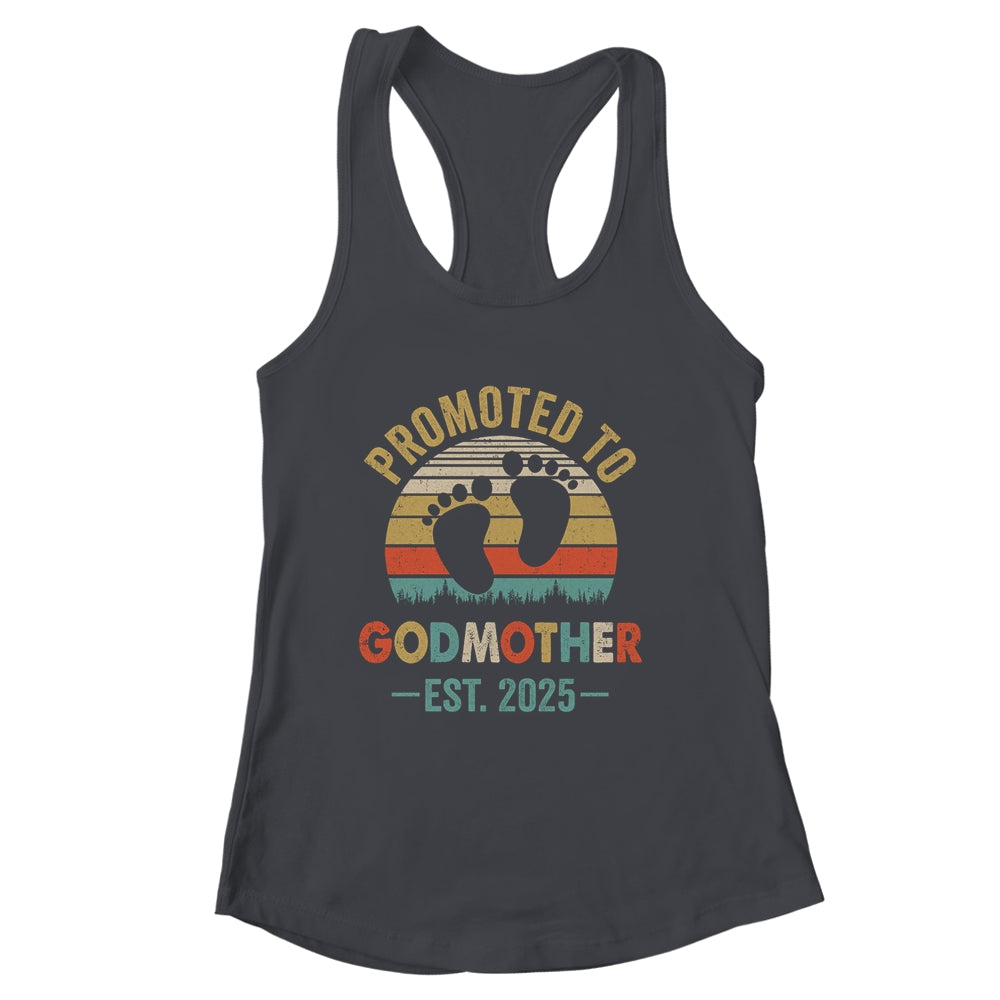 Promoted To Godmother Est 2025 Mothers Day Vintage Shirt & Tank Top | siriusteestore