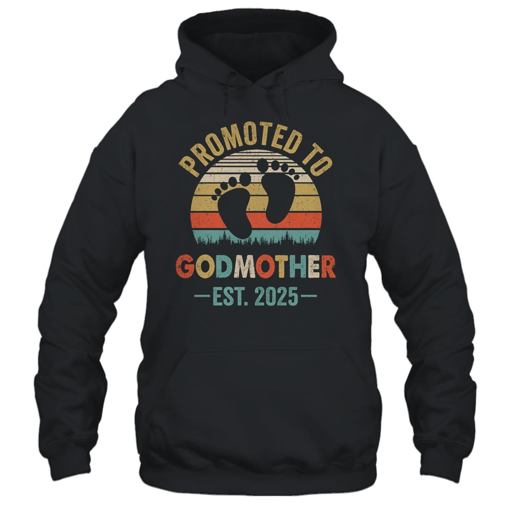Promoted To Godmother Est 2025 Mothers Day Vintage Shirt & Tank Top | siriusteestore