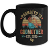 Promoted To Godmother Est 2025 Vintage First Time Aunt Mug | siriusteestore