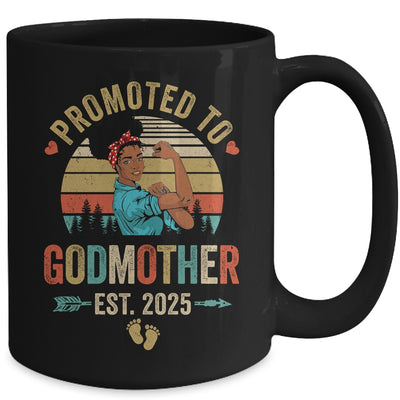 Promoted To Godmother Est 2025 Vintage First Time Aunt Mug | siriusteestore