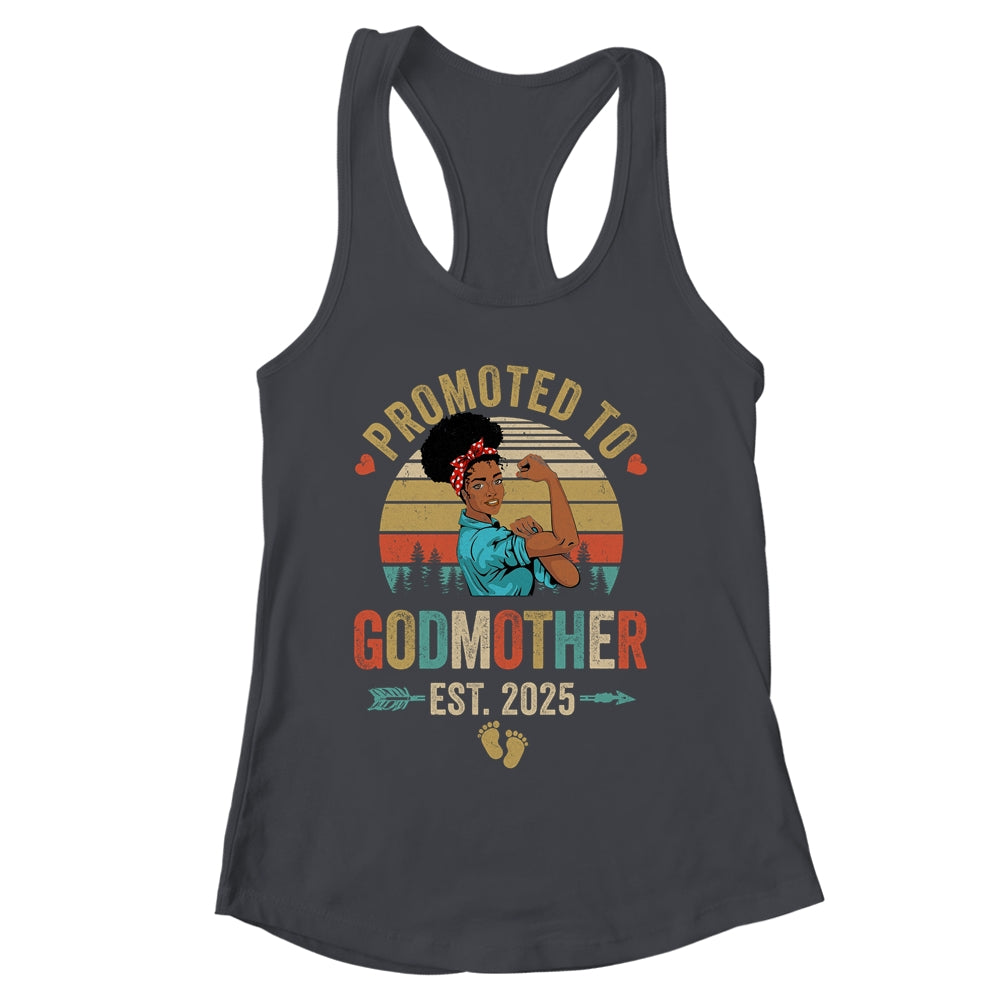 Promoted To Godmother Est 2025 Vintage First Time Aunt Shirt & Tank Top | siriusteestore