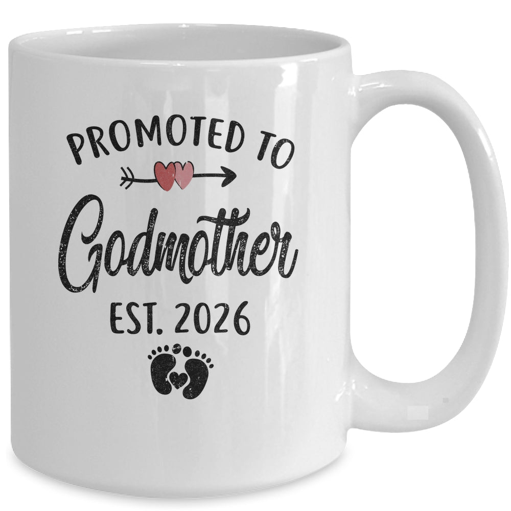 Promoted To Godmother Est 2026 First Time Mothers Day Mug | siriusteestore