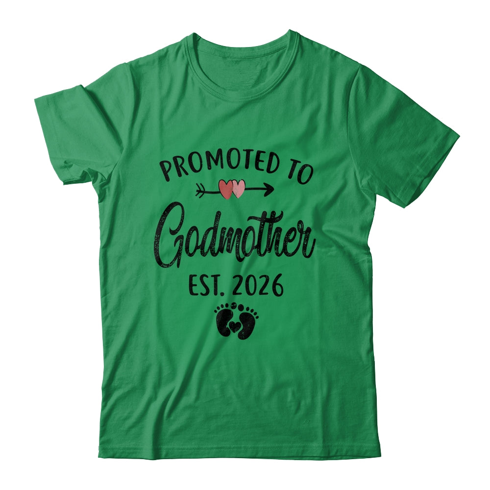 Promoted To Godmother Est 2026 First Time Mothers Day Shirt & Hoodie | siriusteestore