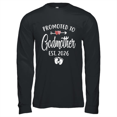 Promoted To Godmother Est 2026 Funny First Time Mothers Day Shirt & Hoodie | siriusteestore