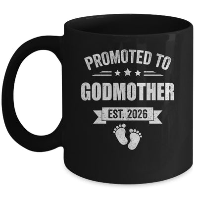 Promoted To Godmother Est 2026 Mothers Day First Time New Mug | siriusteestore