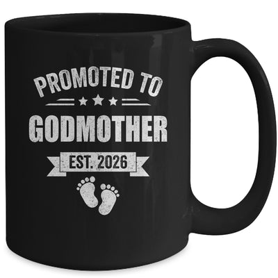 Promoted To Godmother Est 2026 Mothers Day First Time New Mug | siriusteestore