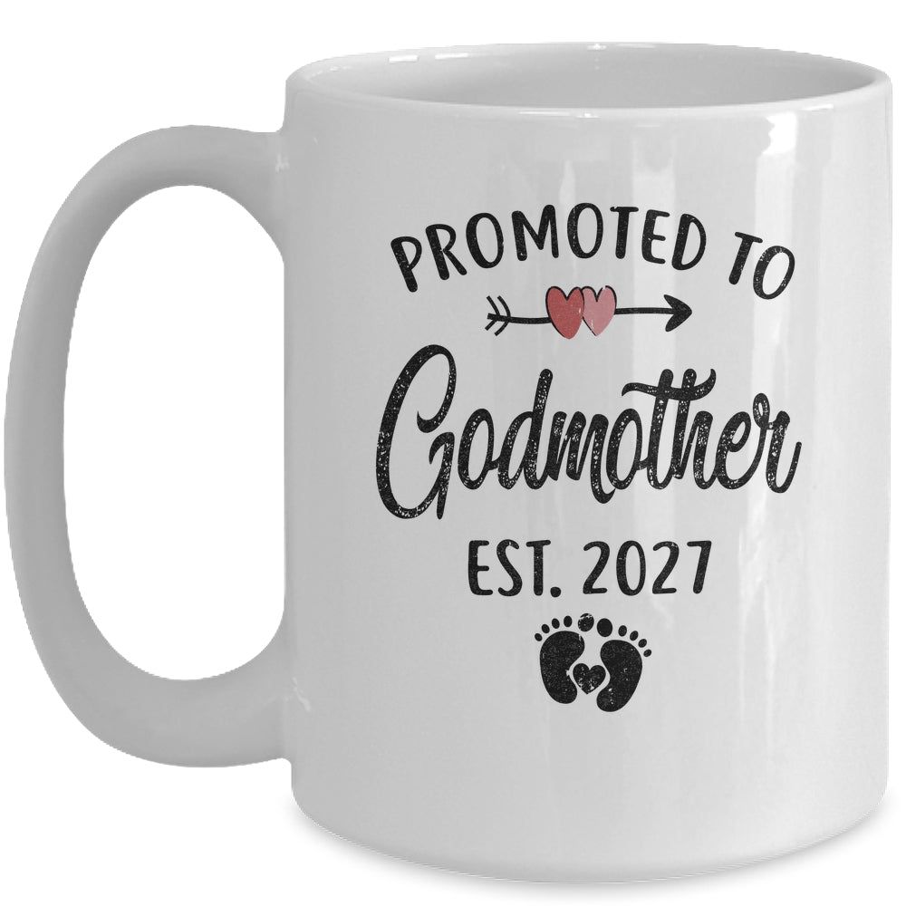 Promoted To Godmother Est 2027 First Time Mothers Day Mug | siriusteestore