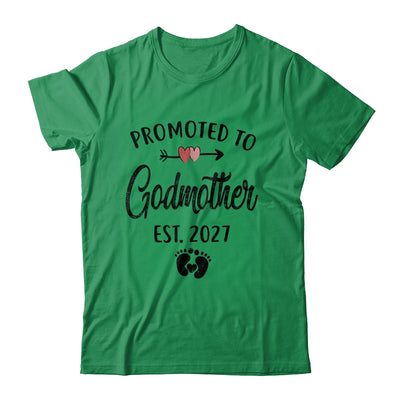 Promoted To Godmother Est 2027 First Time Mothers Day Shirt & Hoodie | siriusteestore