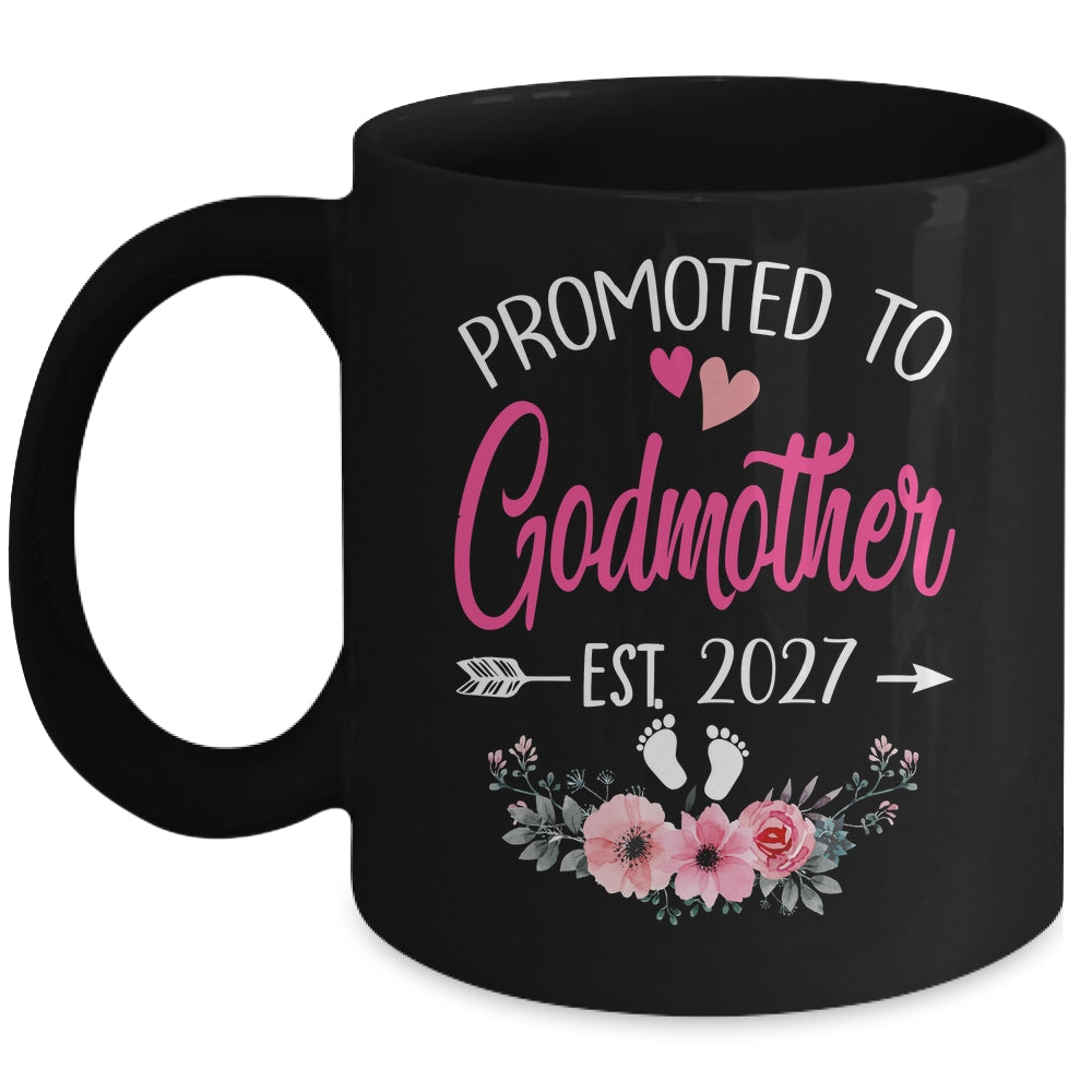 Promoted To Godmother Est 2027 Mothers Day First Time Mug | siriusteestore