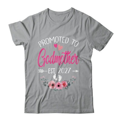 Promoted To Godmother Est 2027 Mothers Day First Time Shirt & Tank Top | siriusteestore
