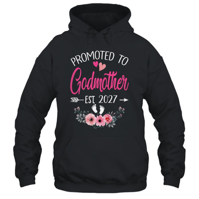 Promoted To Godmother Est 2027 Mothers Day First Time Shirt & Tank Top | siriusteestore