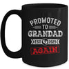 Promoted To Grandad Again 2025 Pregnancy Announcement Mug | siriusteestore