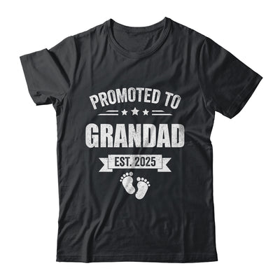 Promoted To Grandad Est 2025 Fathers Day First Time New Shirt & Hoodie | siriusteestore