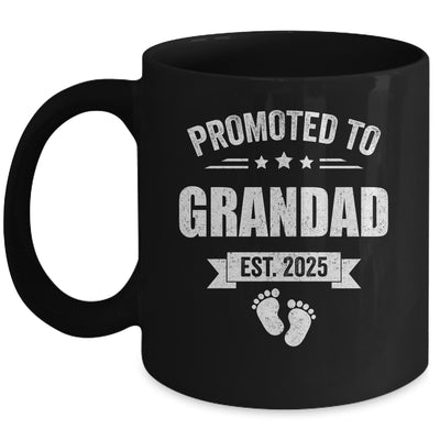 Promoted To Grandad Est 2025 Fathers Day First Time New Mug | siriusteestore