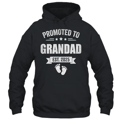 Promoted To Grandad Est 2025 Fathers Day First Time New Shirt & Hoodie | siriusteestore
