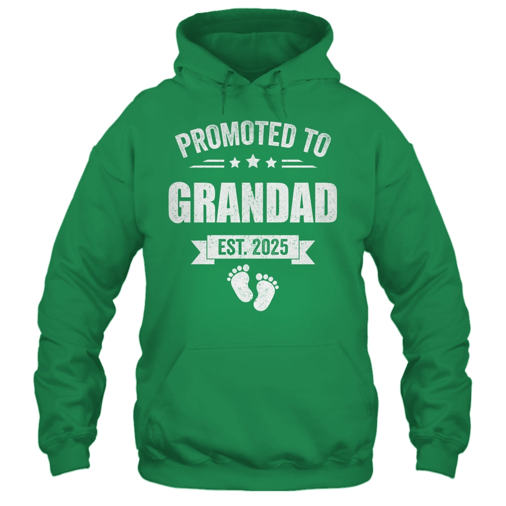 Promoted To Grandad Est 2025 Fathers Day First Time New Shirt & Hoodie | siriusteestore