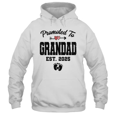Promoted To Grandad Est 2025 First Time Fathers Day Shirt & Hoodie | siriusteestore