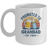 Promoted To Grandad Est 2025 First Time Fathers Day Vintage Mug | siriusteestore