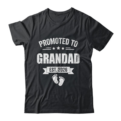 Promoted To Grandad Est 2026 Fathers Day First Time New Shirt & Hoodie | siriusteestore