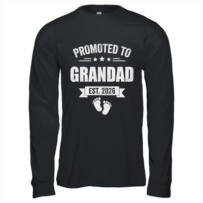 Promoted To Grandad Est 2026 Fathers Day First Time New Shirt & Hoodie | siriusteestore