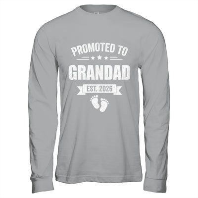 Promoted To Grandad Est 2026 Fathers Day First Time New Shirt & Hoodie | siriusteestore