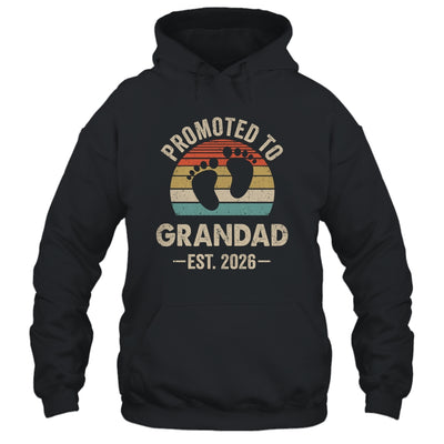Promoted To Grandad Est 2026 Fathers Day Vintage Shirt & Hoodie | siriusteestore