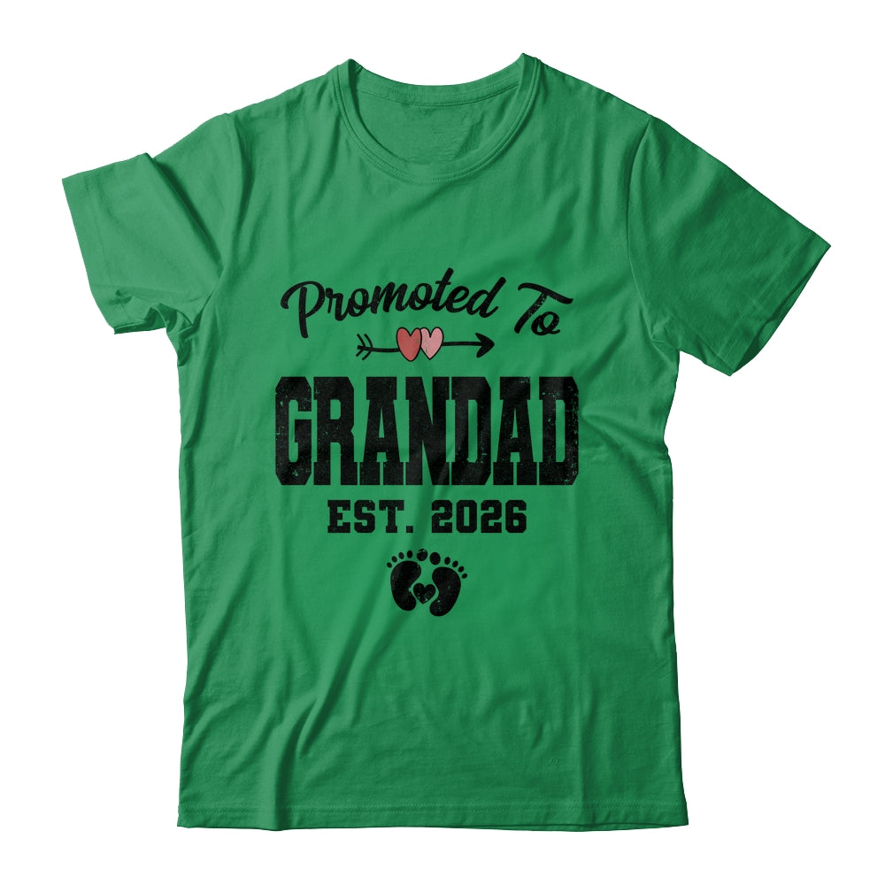 Promoted To Grandad Est 2026 First Time Fathers Day Shirt & Hoodie | siriusteestore