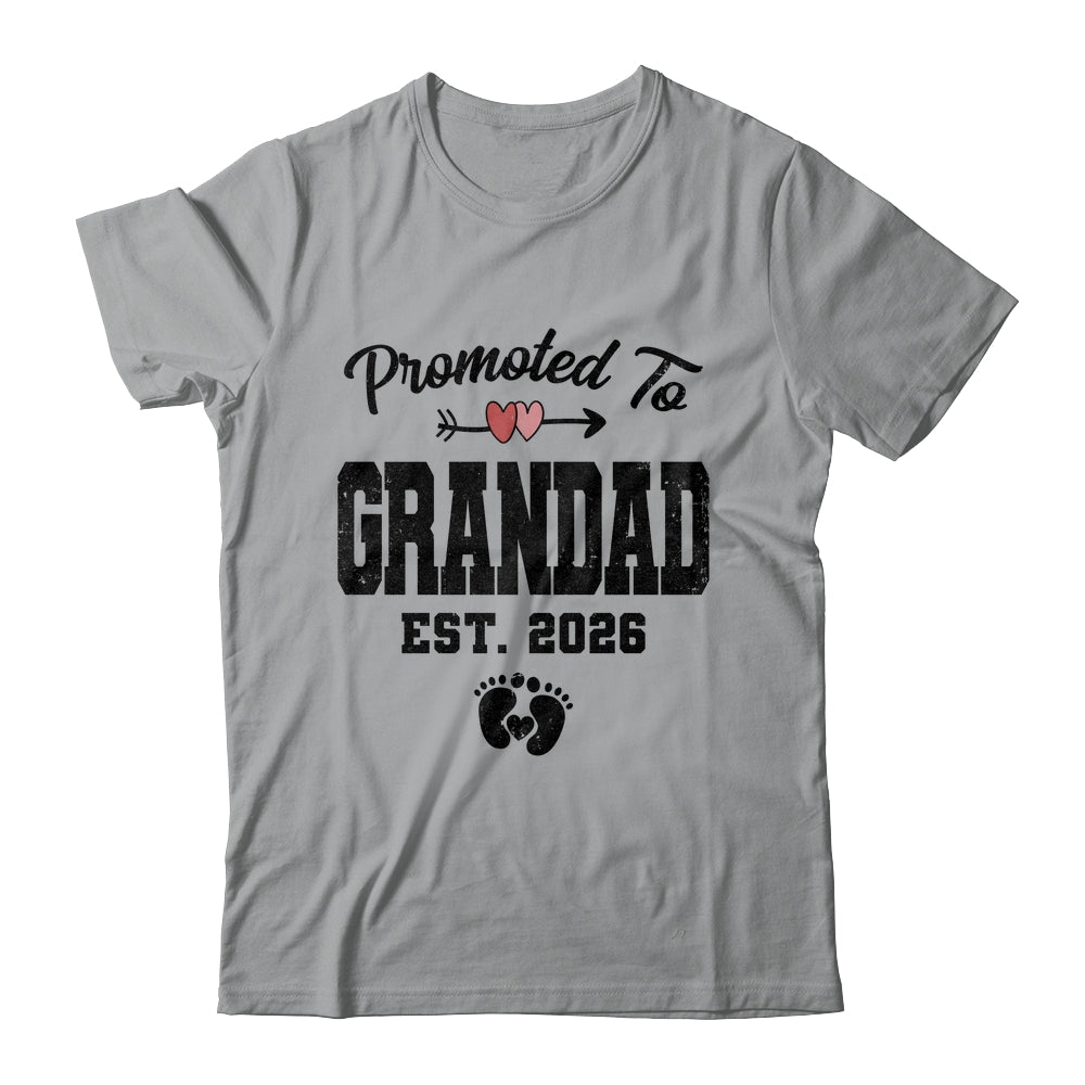 Promoted To Grandad Est 2026 First Time Fathers Day Shirt & Hoodie | siriusteestore